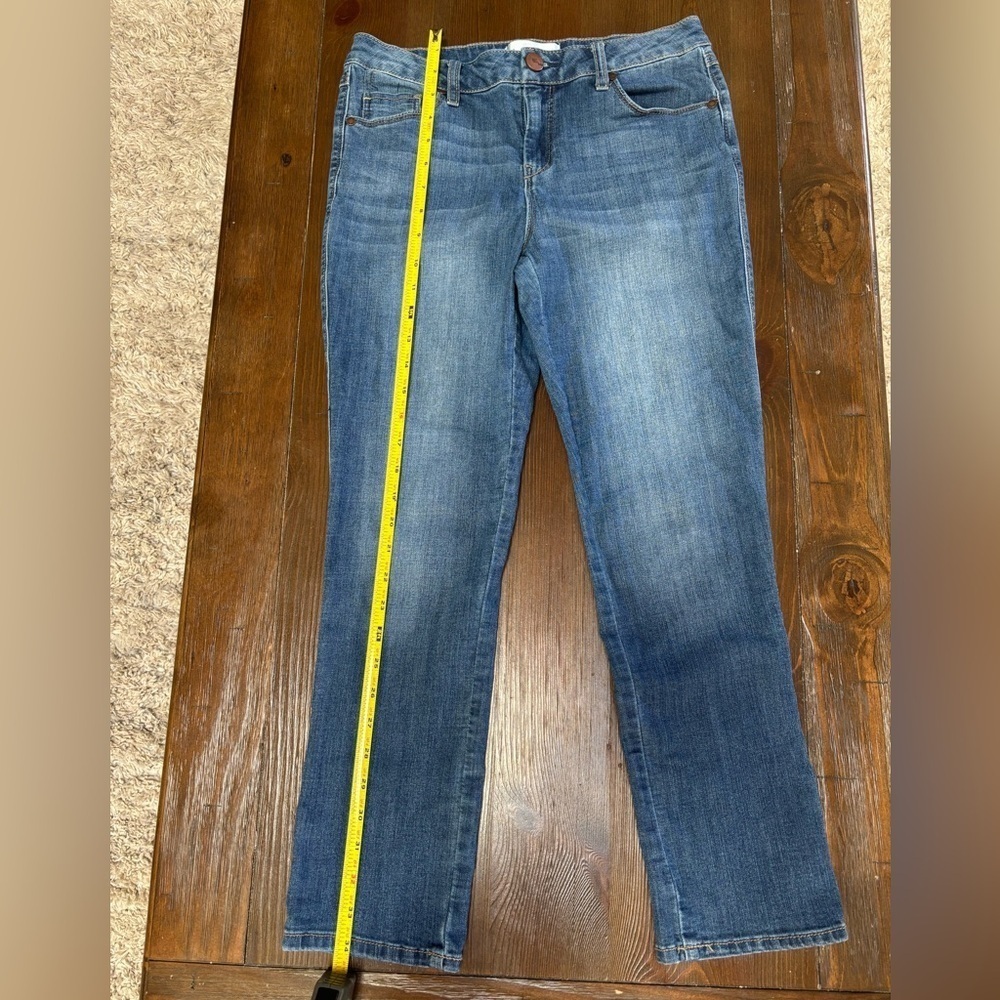 1822 BLUE DENIM STRAIGHT LEG CASUAL JEANS SIZE 6/28 - Picture 2 of 9